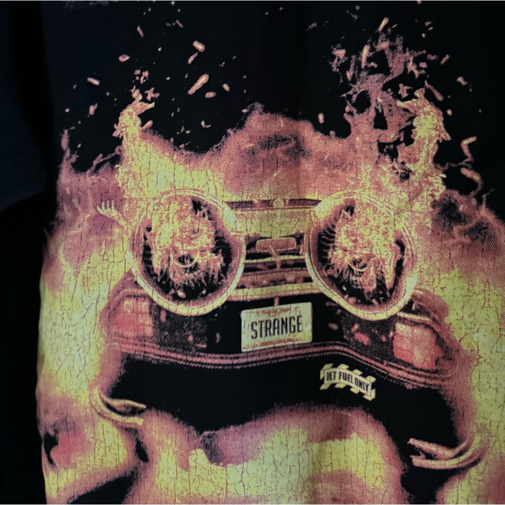 STRANGE Jet Engine Car Hoodie size L - Picture 6 of 10